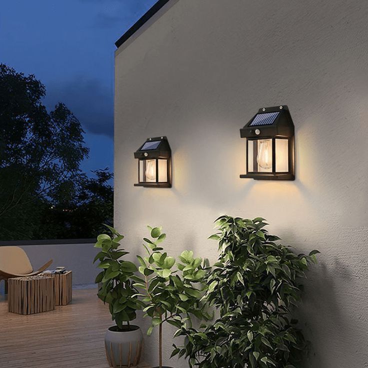 Solar Wall Lamp – Energy-Saving Outdoor Light with Waterproof Design for Home and Garden